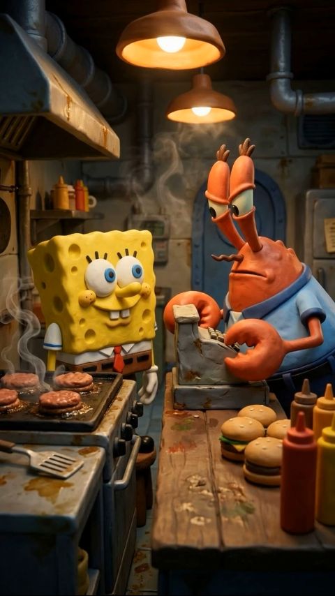 SpongeBob in Real Life - The Bikini Bottom crew caught in viral adult drug-game and raise-revolt skits