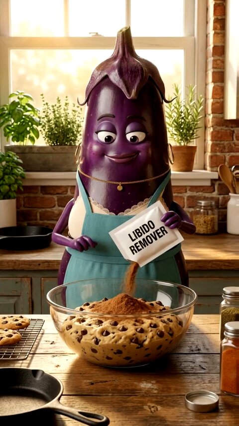 Trait Remover Cookies - Wife bakes cookies laced with a 'trait remover' powder  -  until the husband finds the empty packet