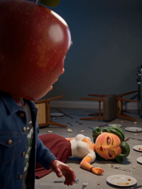 El Hoyo Epilogo Parte 1 #frutinovelas #novelfruits #novelasdefrutas #fruitanimation #animation #foodstory